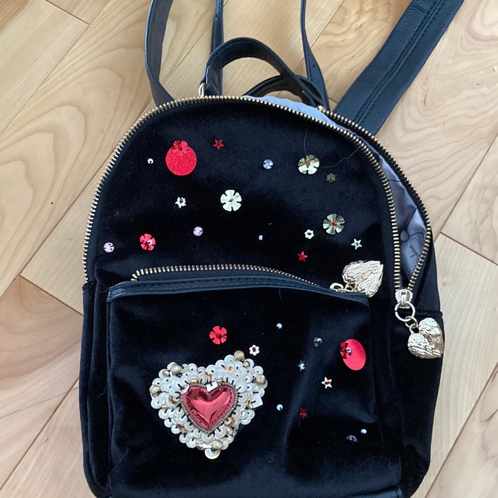 Fairly new betsey johnson mini backpack